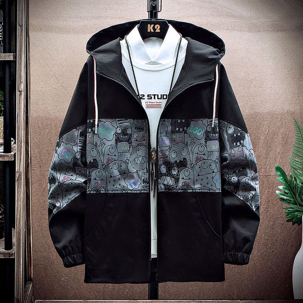 2021 spring autumn winter korean casual loose trend stand collar et men's wear, Black;brown
2021 spring autumn winter korean casual loose trend stand collar et men's wear, Black;brown