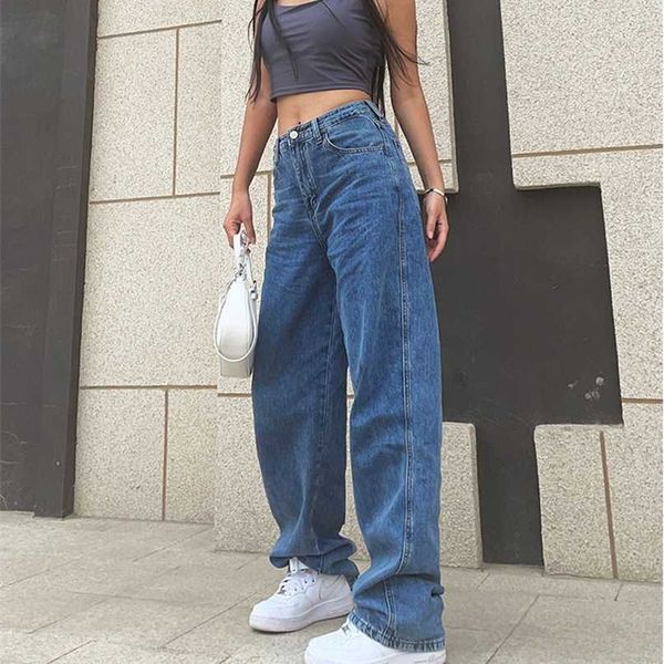 blue jeans women's retro streetwear pants plus size clothing high waist fashion loose straight-leg mom 211129
blue jeans women's retro streetwear pants plus size clothing high waist fashion loose straight-leg mom 211129