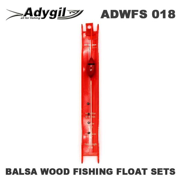 fishing accessories adygil balsa wood float sets adwfs 018 floatation 0.5g length of line 60cm hook size #16 5pcs/lot
fishing accessories adygil balsa wood float sets adwfs 018 floatation 0.5g length of line 60cm hook size #16 5pcs/lot