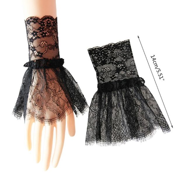 five fingers gloves women fake arm sleeves with short tassels white and black pleated cuff beautiful lace accessories outdoor embellishments, Blue;gray
five fingers gloves women fake arm sleeves with short tassels white and black pleated cuff beautiful lace accessories outdoor embellishments, Blue;gray