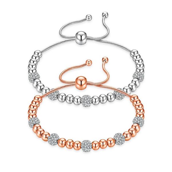 charm bracelets doreenbeads fashion bracelet stainless steel silver color rose gold beads rhinestone adjustable for women charms,1 pc, Golden;silver
charm bracelets doreenbeads fashion bracelet stainless steel silver color rose gold beads rhinestone adjustable for women charms,1 pc, Golden;silver