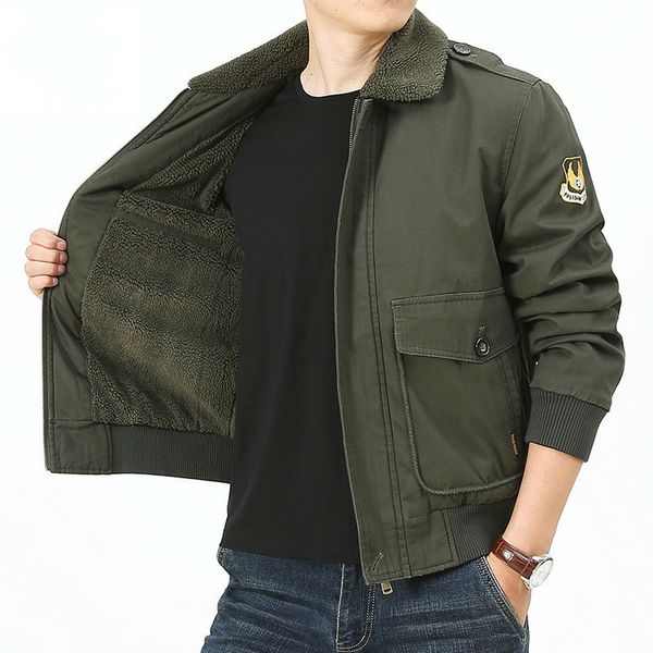 men's down & parkas male military winter thick coat plus size 4xl multi-pocket parkas fur collar bomber jackets hombre, Black
men's down & parkas male military winter thick coat plus size 4xl multi-pocket parkas fur collar bomber jackets hombre, Black
