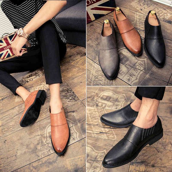 2021 four seasons trend men's sho british casual fashion busins simple foot suit, Black
2021 four seasons trend men's sho british casual fashion busins simple foot suit, Black