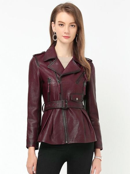 women's leather & faux genuine autumn jacket women 100% real sheepskin coat female korean bomber jackets chaqueta mujer my3970, Black
women's leather & faux genuine autumn jacket women 100% real sheepskin coat female korean bomber jackets chaqueta mujer my3970, Black