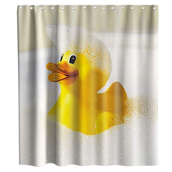 kids yellow rubber duck theme cloth fabric shower curtain sets bathroom decor with hooks waterproof washable 72 x 72 inches
kids yellow rubber duck theme cloth fabric shower curtain sets bathroom decor with hooks waterproof washable 72 x 72 inches