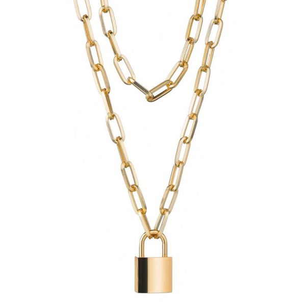 pendant necklaces sumeng 2021 fashion women double layer sier color lo chain nelace 90s punk padlo gothic jewelry, Silver
pendant necklaces sumeng 2021 fashion women double layer sier color lo chain nelace 90s punk padlo gothic jewelry, Silver