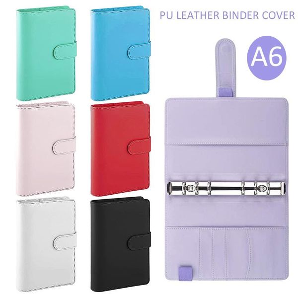 notepads 1pc a6 pu leather notebook binder cover muti-color envelope binders w/magnetic buckle for storing cards school supplies, Purple;pink
notepads 1pc a6 pu leather notebook binder cover muti-color envelope binders w/magnetic buckle for storing cards school supplies, Purple;pink