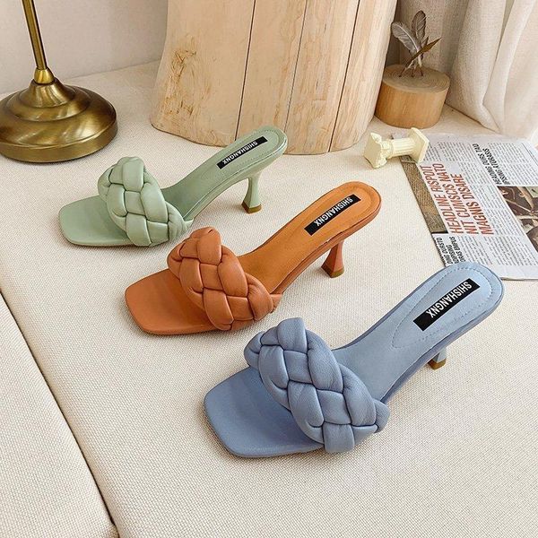 design weave women slippers ladies high heel sandal open toe slip on summer outdoor slides flip flop shoes, Black
design weave women slippers ladies high heel sandal open toe slip on summer outdoor slides flip flop shoes, Black