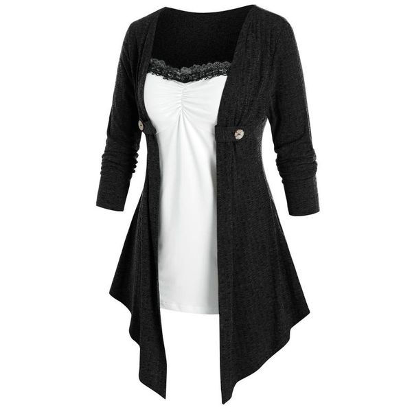casual dresses 2021 plus size dress fashion women autumn winter spliced two fake with color and long sleeves female vestidos #3, Black;gray
casual dresses 2021 plus size dress fashion women autumn winter spliced two fake with color and long sleeves female vestidos #3, Black;gray