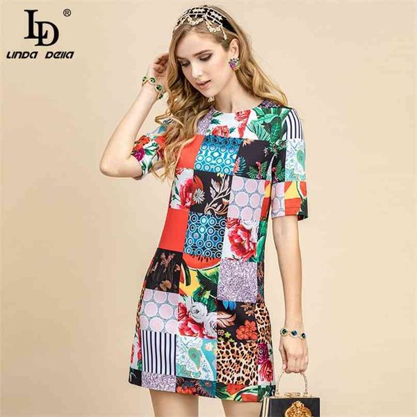 summer fashion designer dress women short sleeve chic plaid leopard dots floral print female vintage mini 210522, Black;gray
summer fashion designer dress women short sleeve chic plaid leopard dots floral print female vintage mini 210522, Black;gray