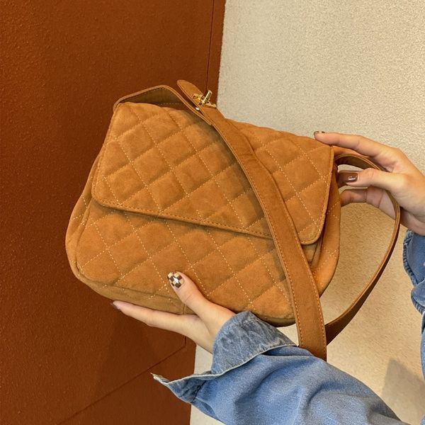 flannel fabric new design women's shoulder bag retro and casual style soft brown crossbody bags diamond pattern sewing thread women pur
flannel fabric new design women's shoulder bag retro and casual style soft brown crossbody bags diamond pattern sewing thread women pur