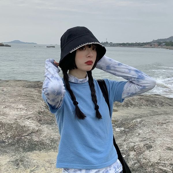 fisherman hat woman early spring net red personality ins black hat tide summer sunshade sunblock visor bucket hat, Blue;gray
fisherman hat woman early spring net red personality ins black hat tide summer sunshade sunblock visor bucket hat, Blue;gray