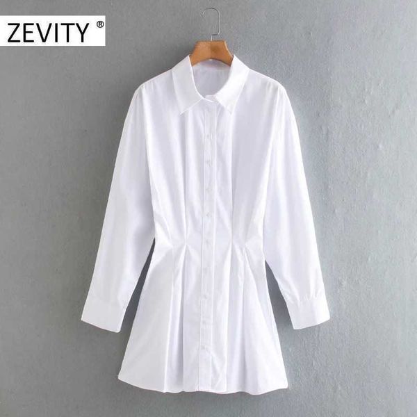 zevity women fashion pleats decoration white shirt dress office lady long sleeve back elastic casual vestido chic dresses ds4443 210603, Black;gray
zevity women fashion pleats decoration white shirt dress office lady long sleeve back elastic casual vestido chic dresses ds4443 210603, Black;gray