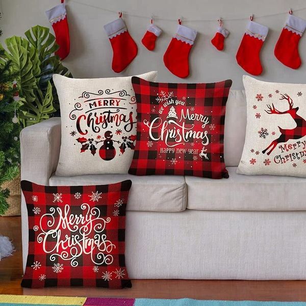 pillow case christmas decorations covers 18 x inches set of 4 - white and red xmas series cushion cover
pillow case christmas decorations covers 18 x inches set of 4 - white and red xmas series cushion cover
