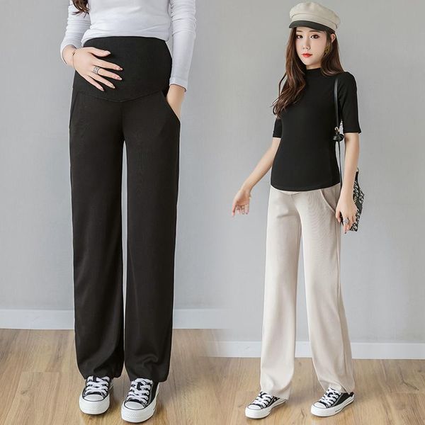 maternity bottoms 823# pants spring autumn casual loose wide-legged comfy belly support elastic waist trousers, White
maternity bottoms 823# pants spring autumn casual loose wide-legged comfy belly support elastic waist trousers, White