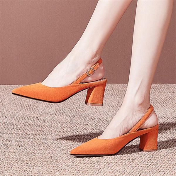 noble lady faux suede sandals chunky square high heels slingbacks women pointed toe office work daily shoes plus size 45, Black
noble lady faux suede sandals chunky square high heels slingbacks women pointed toe office work daily shoes plus size 45, Black