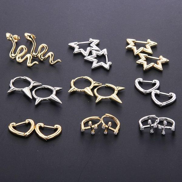 stud fashion copper crystal cute small mix shape circle heart moon pendants ear cuff piercing earrings for women, Golden;silver
stud fashion copper crystal cute small mix shape circle heart moon pendants ear cuff piercing earrings for women, Golden;silver