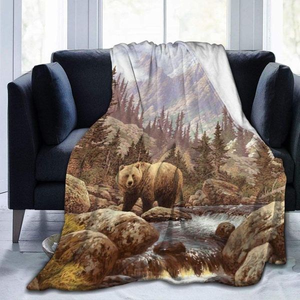 blankets old-fashioned grizzly bear fleece blanket plush soft suitable for bed sofa 80x60 inches
blankets old-fashioned grizzly bear fleece blanket plush soft suitable for bed sofa 80x60 inches