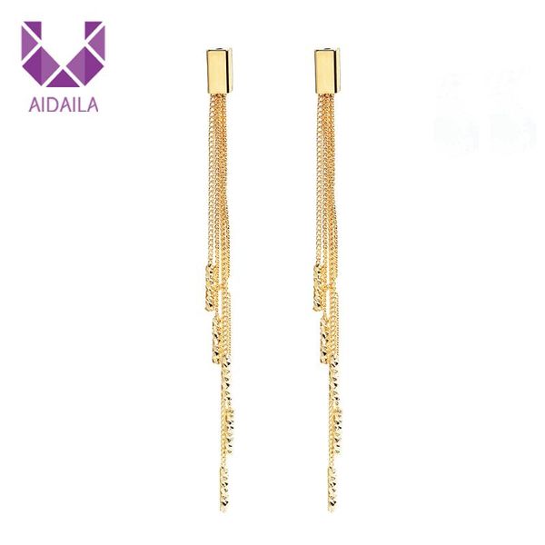 women long chains earrings gold color exaggerated drop earring statement tassel chain gift for ep04732 dangle & chandelier, Silver
women long chains earrings gold color exaggerated drop earring statement tassel chain gift for ep04732 dangle & chandelier, Silver
