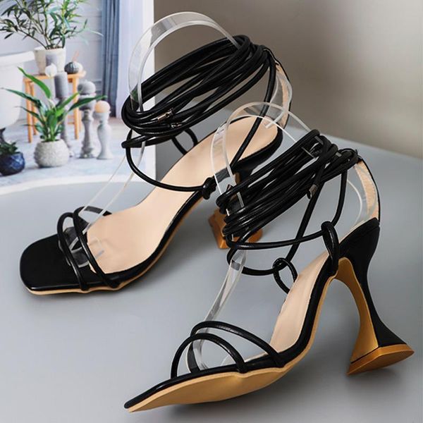 sandals women summer slides square toe shoes strange style ladies ankle strap tie leg female pumps fashion women's 2021 shoe, Black
sandals women summer slides square toe shoes strange style ladies ankle strap tie leg female pumps fashion women's 2021 shoe, Black