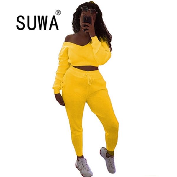 women two piece ribbed suits long sleeve pullover detail crop and skinny pants set trendy chic party outfits 210525, White
women two piece ribbed suits long sleeve pullover detail crop and skinny pants set trendy chic party outfits 210525, White