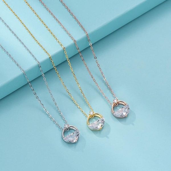 creative elegant spring water design ring pendant silver plated clavicle chain women necklace for valentine day necklaces
creative elegant spring water design ring pendant silver plated clavicle chain women necklace for valentine day necklaces