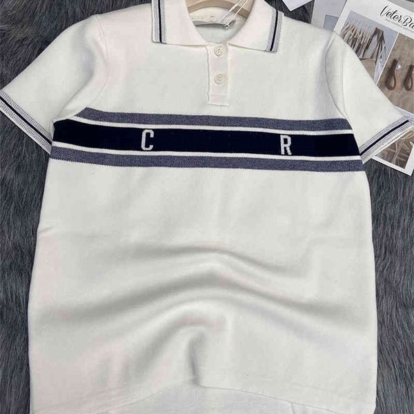 jingtian's same polo knitted white short sleeved women's fashion t-shirt, new in summer 2022
jingtian's same polo knitted white short sleeved women's fashion t-shirt, new in summer 2022