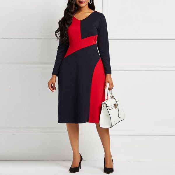 casual dresses women midi dress elegant spring autumn street color block fashion a line pockets high waist work office female, Black;gray
casual dresses women midi dress elegant spring autumn street color block fashion a line pockets high waist work office female, Black;gray