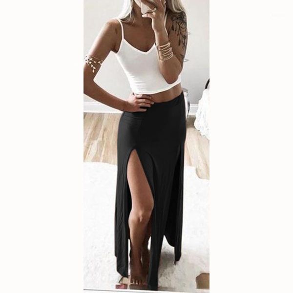 summer spring women skirts ankle length high split skirt female long straight saias women's, Black
summer spring women skirts ankle length high split skirt female long straight saias women's, Black
