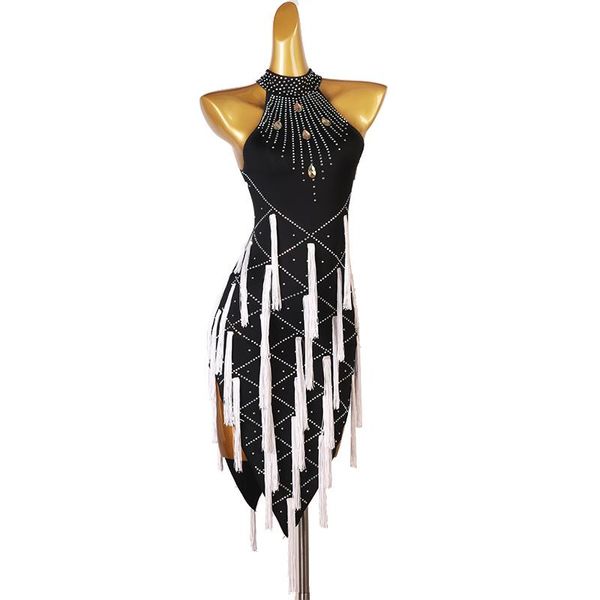 stage wear high-end rhinestone latin dress dance professional performance competition suit tassel style rumba samba skirt 2021, Black;red
stage wear high-end rhinestone latin dress dance professional performance competition suit tassel style rumba samba skirt 2021, Black;red