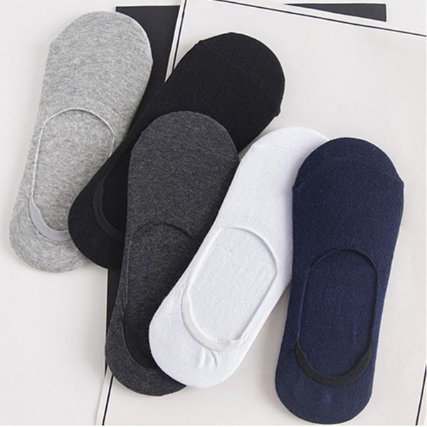 pairs of spring and summer pure color shallow mouth non-slip silicone invisible socks men's cotton casual short sloth, Black
pairs of spring and summer pure color shallow mouth non-slip silicone invisible socks men's cotton casual short sloth, Black