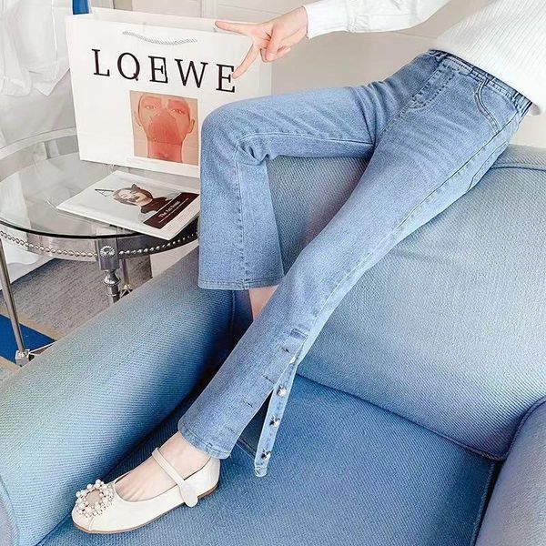 jeans spring autumn girls boot cut baby denim pants kids flare trousers children bottoms fashion high waist jean j130, Blue
jeans spring autumn girls boot cut baby denim pants kids flare trousers children bottoms fashion high waist jean j130, Blue