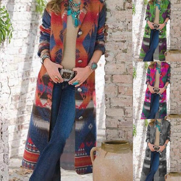 long-sleeved woolen coat women long autumn winter women's printed shirt wool & blends, Black
long-sleeved woolen coat women long autumn winter women's printed shirt wool & blends, Black