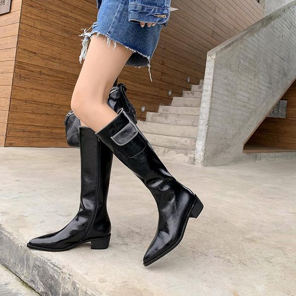 boots qzyerai 2021 british style riding, equestrian women knee-high genuine leather autumn winter ladies shoes handmade, Black
boots qzyerai 2021 british style riding, equestrian women knee-high genuine leather autumn winter ladies shoes handmade, Black