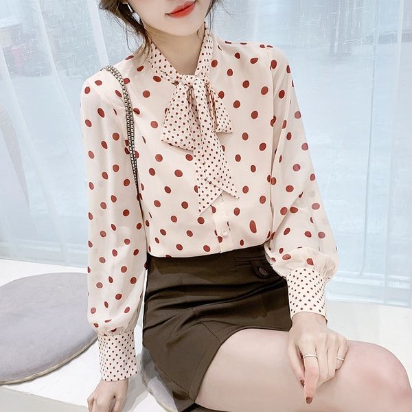women's blouses & shirts blusa feminina polka dot impresso camisa blusas outono nova chiffon de manga longa s mujer iex6, White
women's blouses & shirts blusa feminina polka dot impresso camisa blusas outono nova chiffon de manga longa s mujer iex6, White