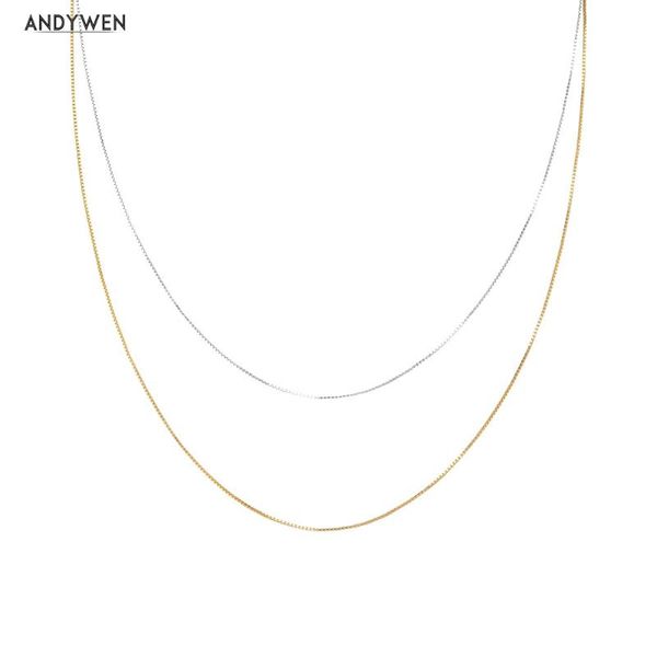 chains andywen 925 sterling silver gold long box chain choker necklace 2021 women wedding thin small luxury jewelry crystal
chains andywen 925 sterling silver gold long box chain choker necklace 2021 women wedding thin small luxury jewelry crystal