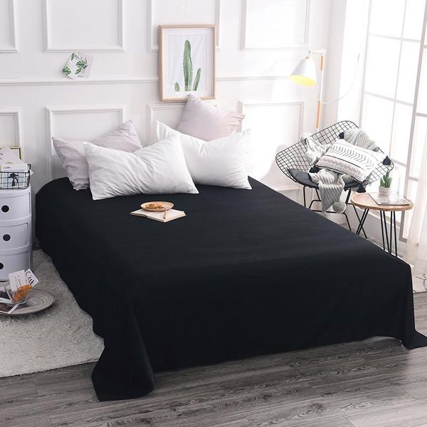 sheets & sets cotton bed sheet solid color flat bedding linen for king queen size home textile
sheets & sets cotton bed sheet solid color flat bedding linen for king queen size home textile