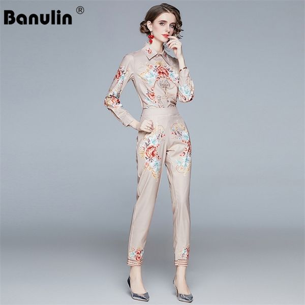banulin spring fashion designer casual pants sets women's long sleeve floral print and pencil 2 two pieces suit 210603, White
banulin spring fashion designer casual pants sets women's long sleeve floral print and pencil 2 two pieces suit 210603, White