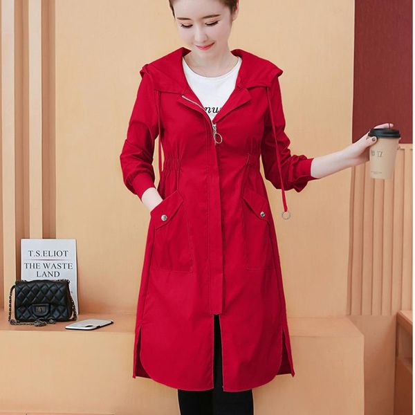 women's trench coats #6000 spring autumn hooded coat for women slim cotton thin windbreaker ladies side split long woman, Tan;black
women's trench coats #6000 spring autumn hooded coat for women slim cotton thin windbreaker ladies side split long woman, Tan;black