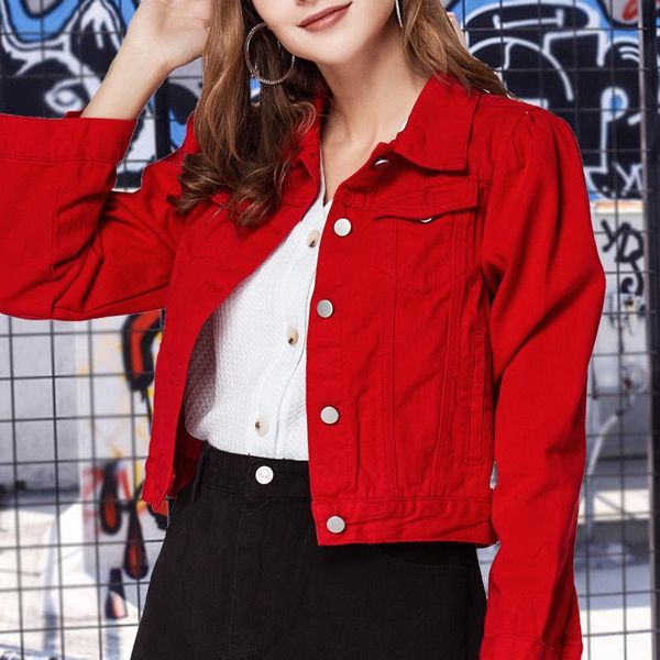 women's jackets fnoce 2021 winter jean young fashion street solid long sleeve single breasted slim short denim coat, Black;brown
women's jackets fnoce 2021 winter jean young fashion street solid long sleeve single breasted slim short denim coat, Black;brown