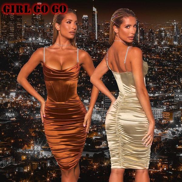 casual dresses streetwear mini dress women pleated sequins rhinestone strap bodycon party vestidos mujer open back rayon satin, Black;gray
casual dresses streetwear mini dress women pleated sequins rhinestone strap bodycon party vestidos mujer open back rayon satin, Black;gray