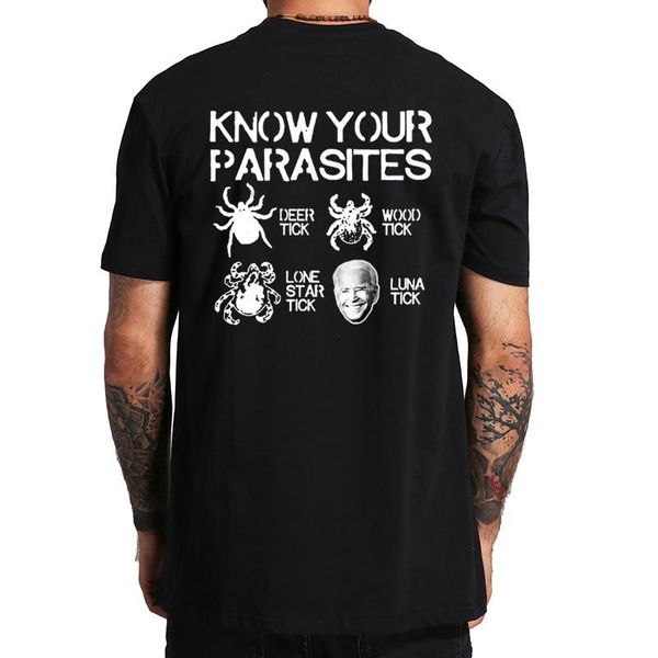 men's t-shirts know your parasites tick biden t-shirt funny designed printing tee summer 100% cotton gift men t shirt eu size, White;black
men's t-shirts know your parasites tick biden t-shirt funny designed printing tee summer 100% cotton gift men t shirt eu size, White;black