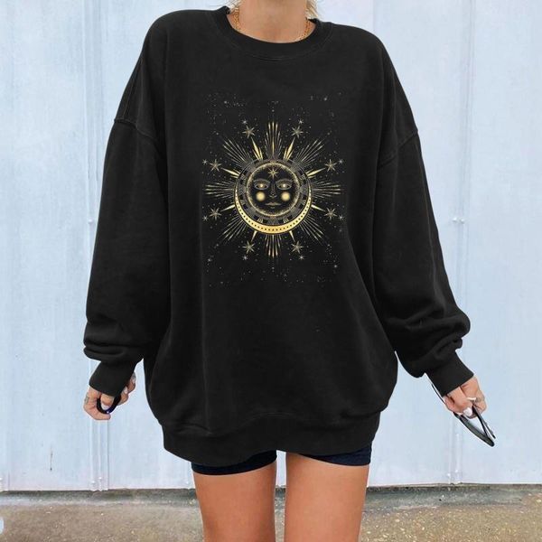women's blouses & shirts vintage sun printed sweatshirt women autumn winter long sleeve o neck pullover casual street style blouse 202, White
women's blouses & shirts vintage sun printed sweatshirt women autumn winter long sleeve o neck pullover casual street style blouse 202, White