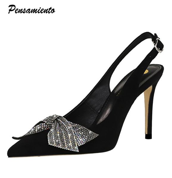 dress shoes 2021 elegant women pumps glitter crystal butterfly spring summer office lady slingback high heels party wedding, Black
dress shoes 2021 elegant women pumps glitter crystal butterfly spring summer office lady slingback high heels party wedding, Black