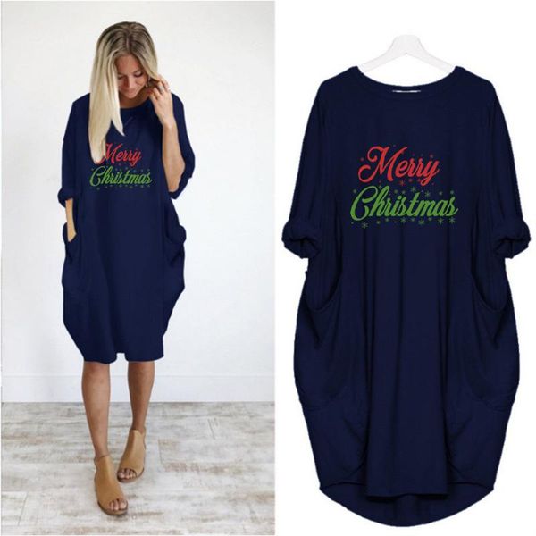 christmas plus size women black loose dresses letter print long sleeve o neck vintage party club streetwear vestidos femme robes casual, Black;gray
christmas plus size women black loose dresses letter print long sleeve o neck vintage party club streetwear vestidos femme robes casual, Black;gray