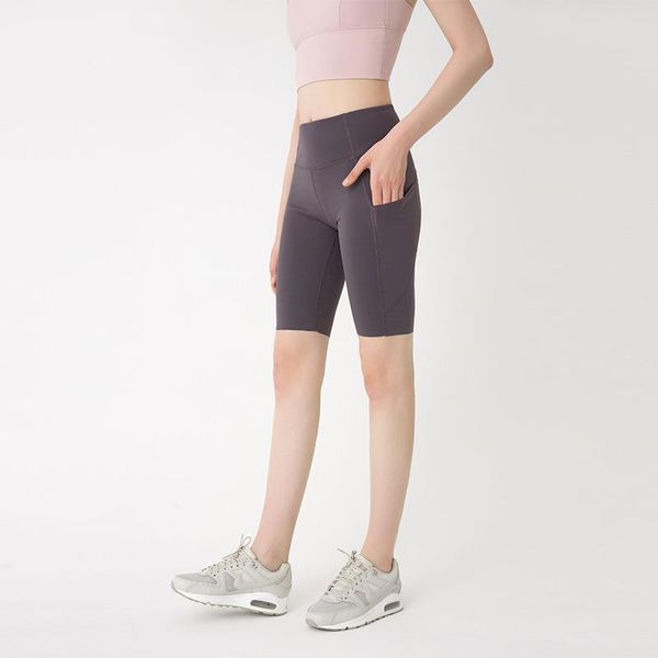 solid color women's five-point biker shorts nude black side pockets high waist hip-lifting elastic fitness sports yoga outfit
solid color women's five-point biker shorts nude black side pockets high waist hip-lifting elastic fitness sports yoga outfit