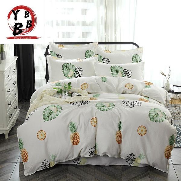 bedding sets 2021 fruit set pure cotton 4pcs twin king duvet cover pineapple flat sheet leaves pillowcases white bedclothes
bedding sets 2021 fruit set pure cotton 4pcs twin king duvet cover pineapple flat sheet leaves pillowcases white bedclothes