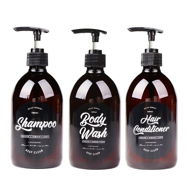 in 1 set 500ml soap dispenser brown bath shampoo storage bottle fat liquid lotion home conditioner body wash bottles
in 1 set 500ml soap dispenser brown bath shampoo storage bottle fat liquid lotion home conditioner body wash bottles