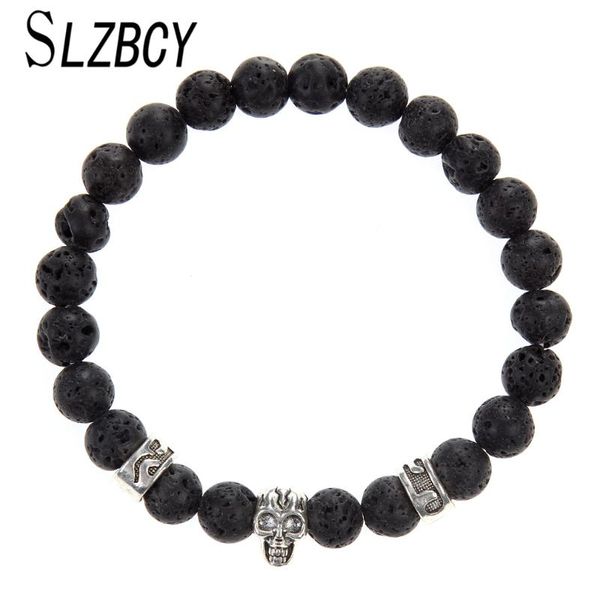 beaded, strands fashion men's skull matte stone beads bracelet for women black color lava round strand bracelets&bangles jewelry pulser
beaded, strands fashion men's skull matte stone beads bracelet for women black color lava round strand bracelets&bangles jewelry pulser