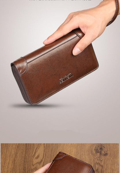 genuine leather men clutch bags wallets wallet long with coin pocket purse, Red;black
genuine leather men clutch bags wallets wallet long with coin pocket purse, Red;black